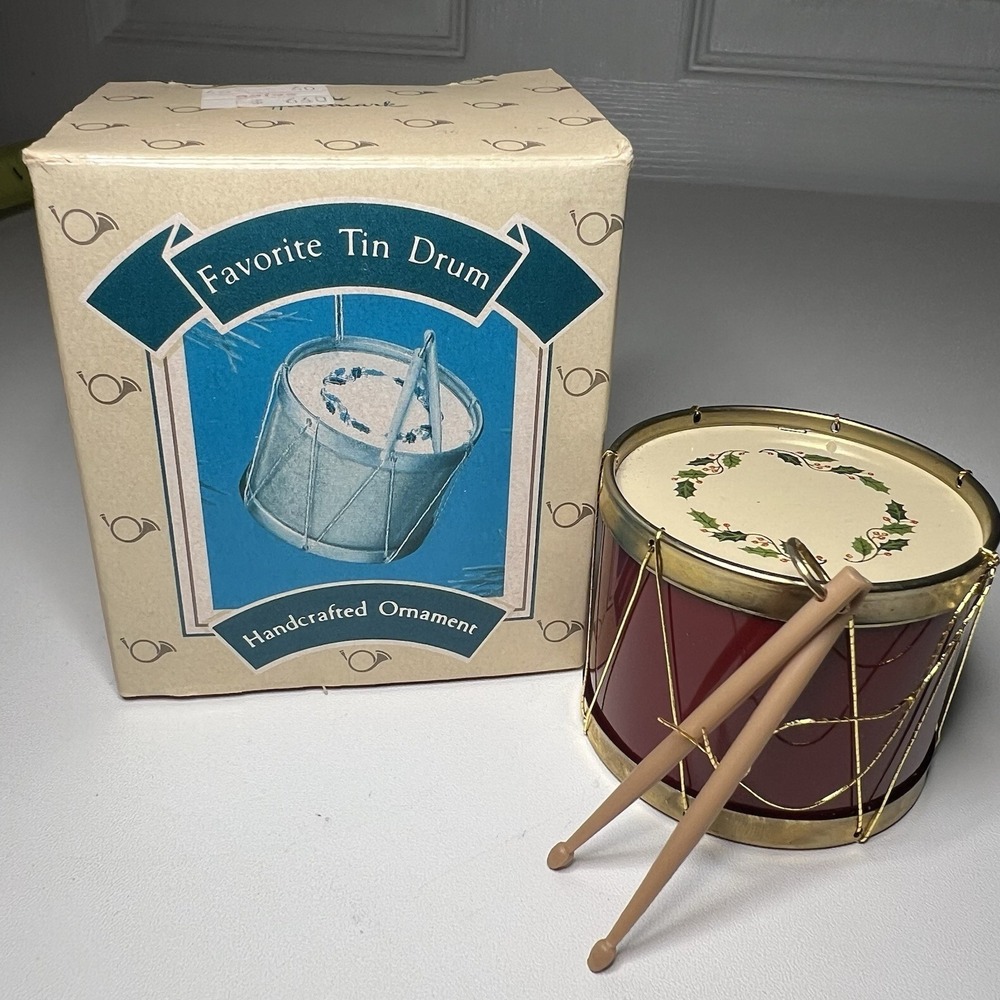Hallmark‎ Favorite Tin Drum Keepsake Ornament Christmas Medley New in Box 1986